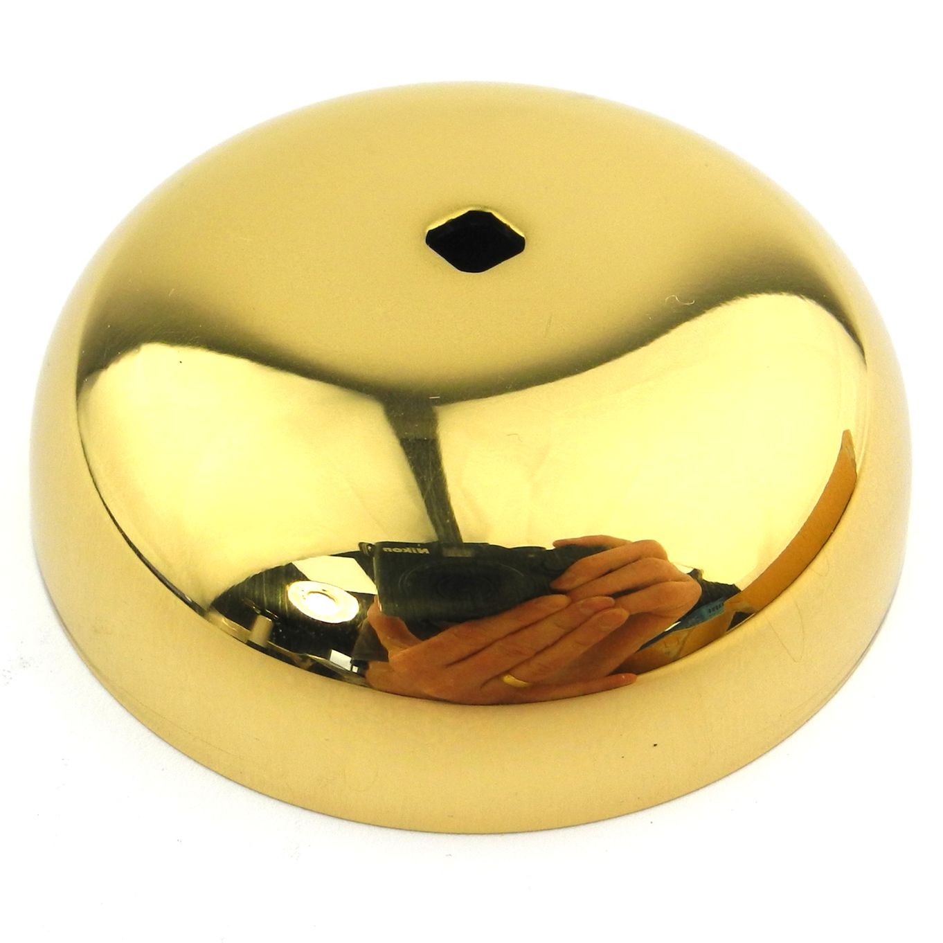 Pressed Brass Bell, Brass Finish, Diameter 60mm - CB460