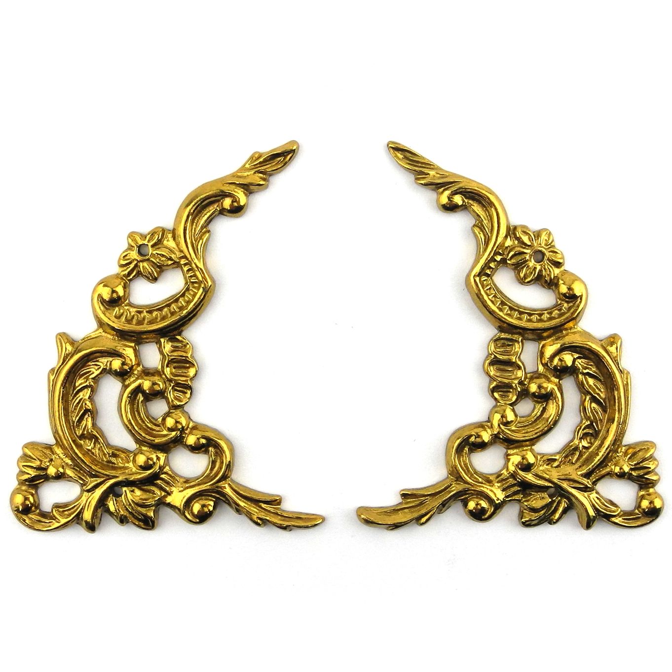 Spandrels Brass Clock 60mm x 74mm (Pair) - CS231