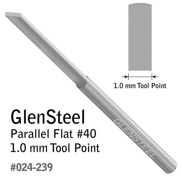 GRS GlenSteel Graver Parallel Flat 1.0mm - 024-239