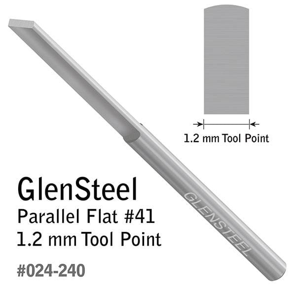 GRS GlenSteel Graver Parallel Flat 1.2mm - 024-240