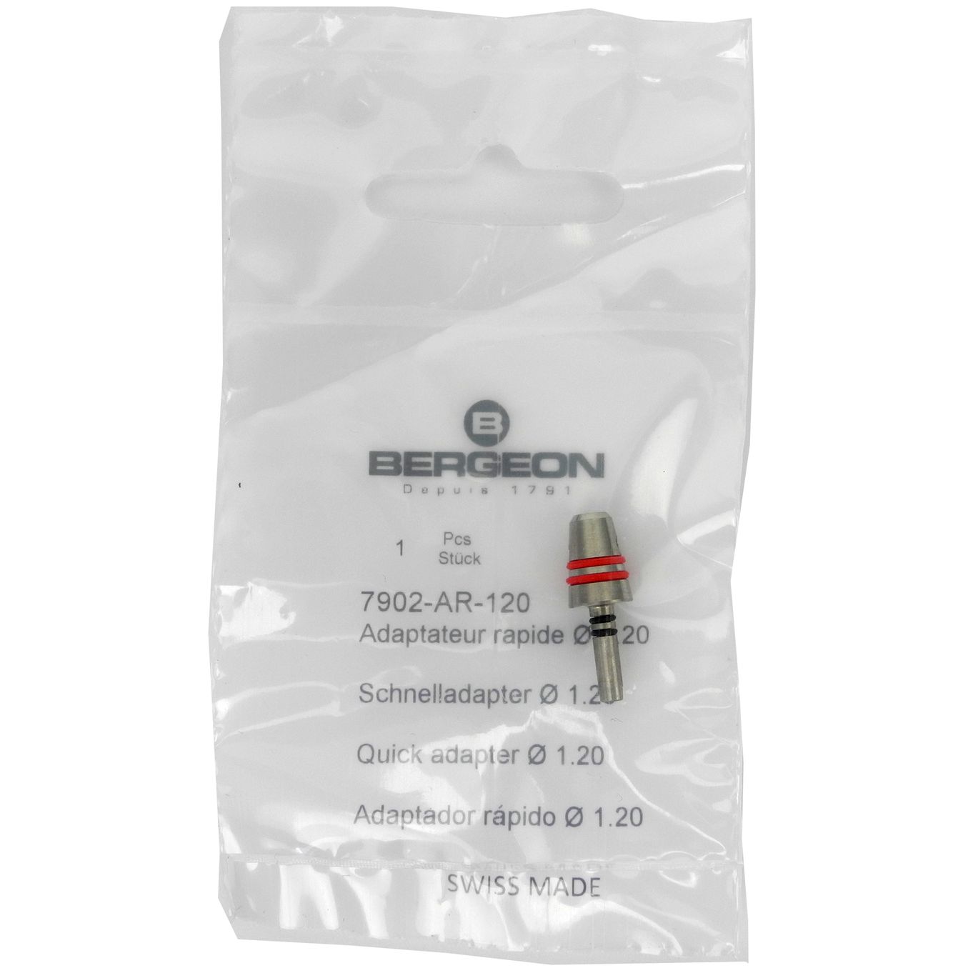 Screwdriver Quick Change Adapter Ø1.20mm Red 7902-AR-120 - HS7902-AR-120