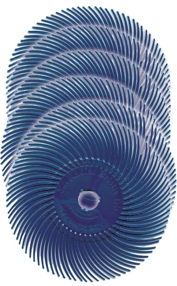 3M Radial Bristle Brush 3" Blue 400 Grit Single - TB1893