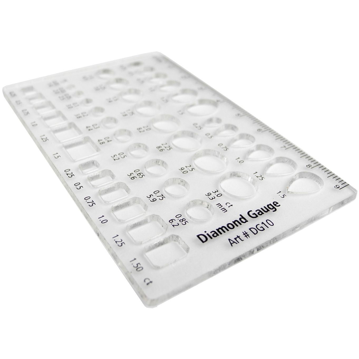 Diamond Gauge Multi Shape Laser Cut Acrylic - TG31