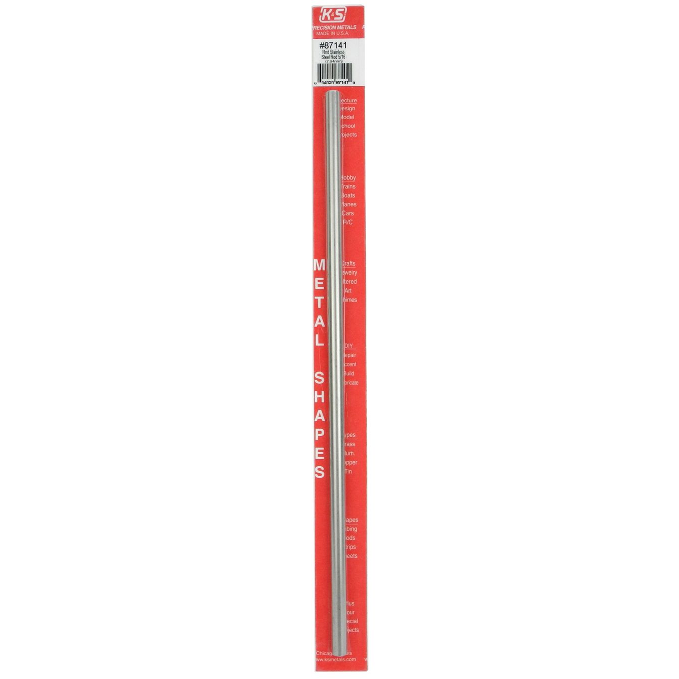 K&S Round SS Stainless Steel 5/16 x 12