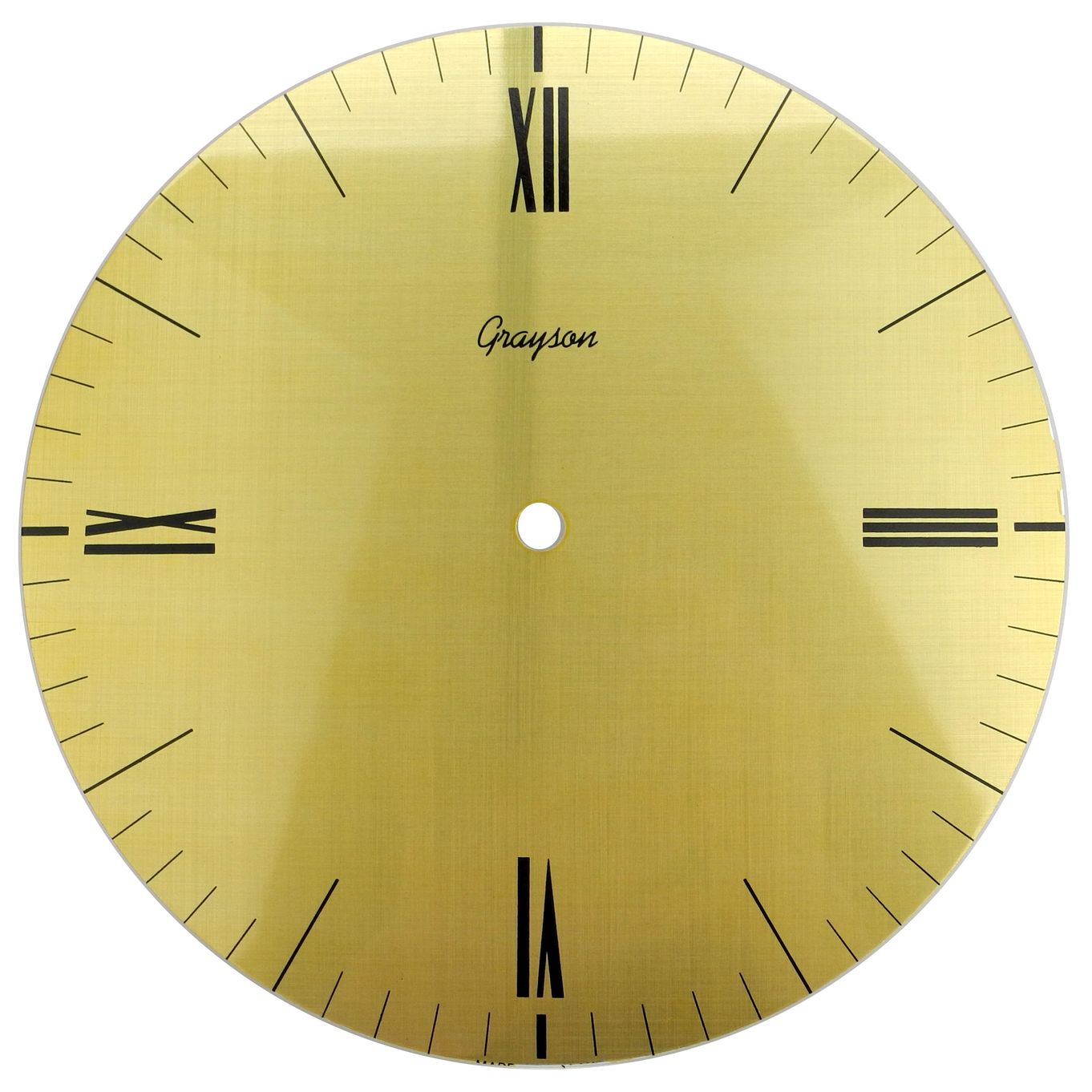 9 Inch Art Deco Dial With Brushed Brass Finish - Gc27