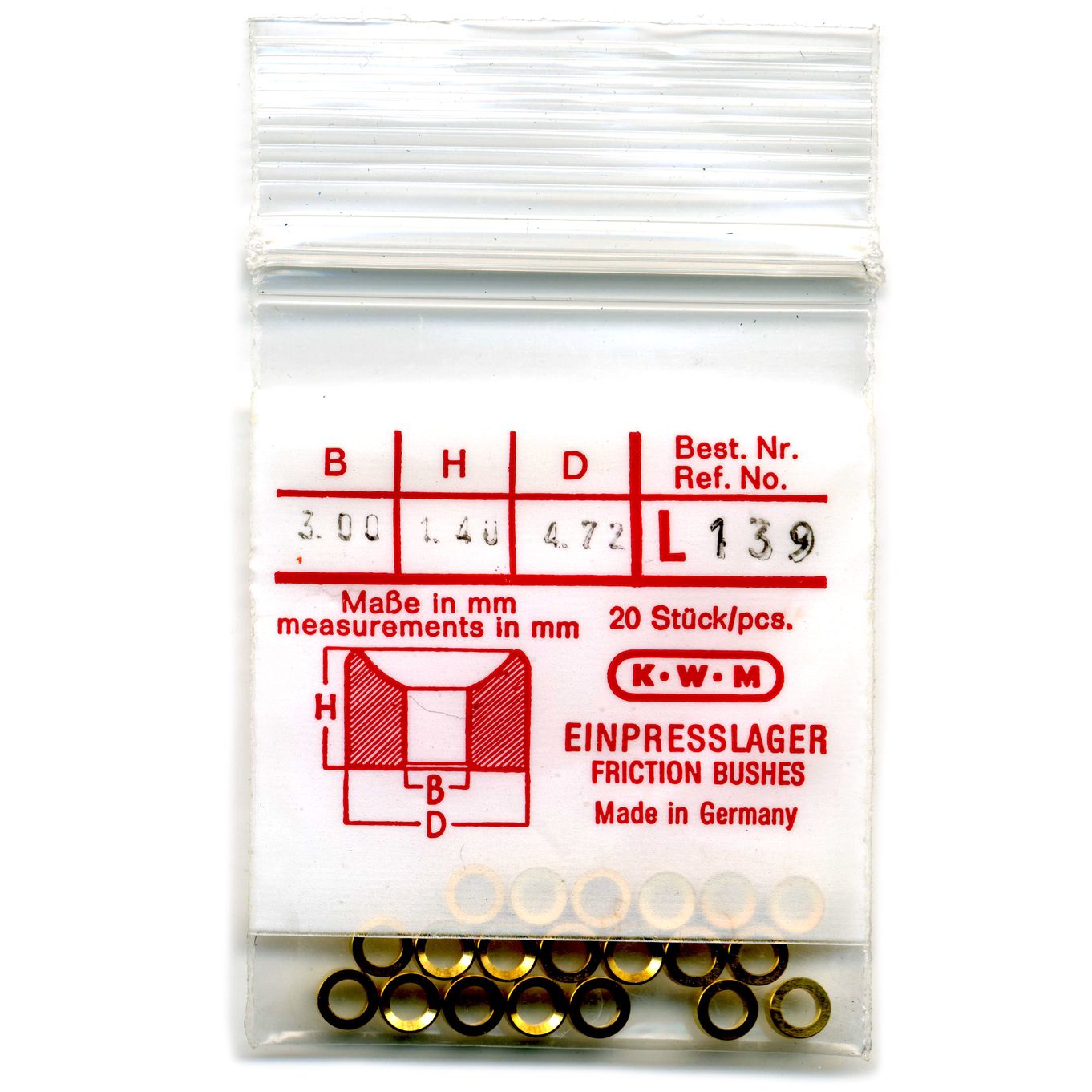 KWM BUSHES AND ASSORTMENTS