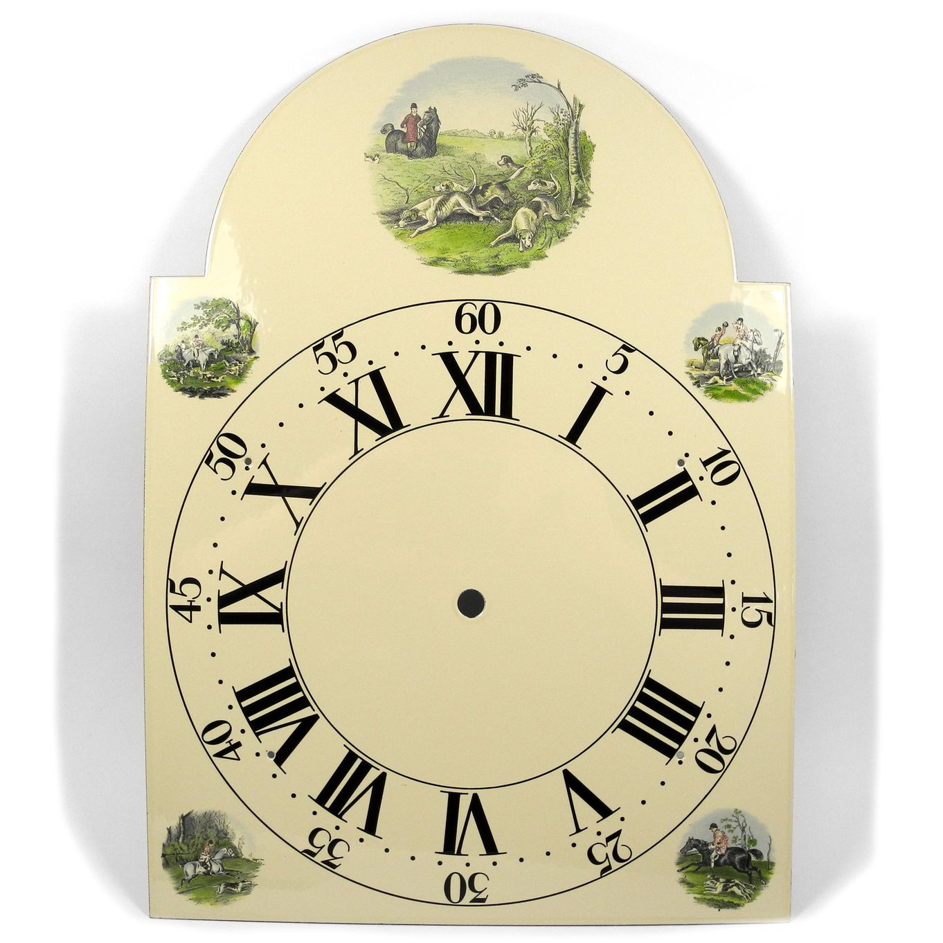 Hunting Scene Break Arch Dial