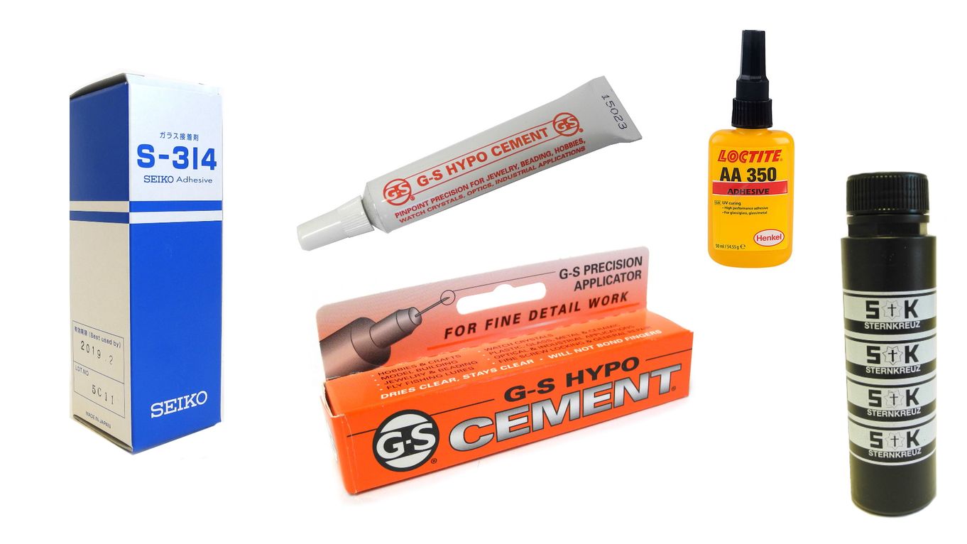 Watch Glass Adhesives and UItraviolet Cements