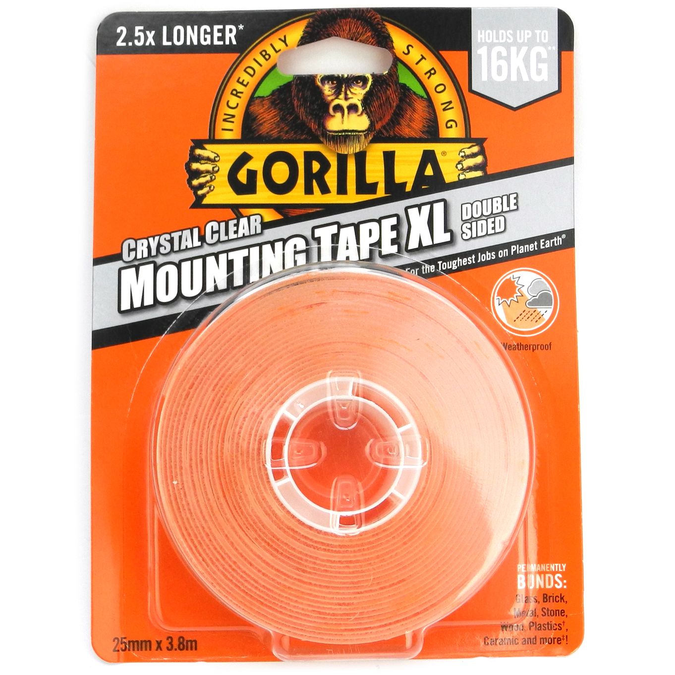 Gorilla XL Clear Mounting Tape 3.8M - TT011