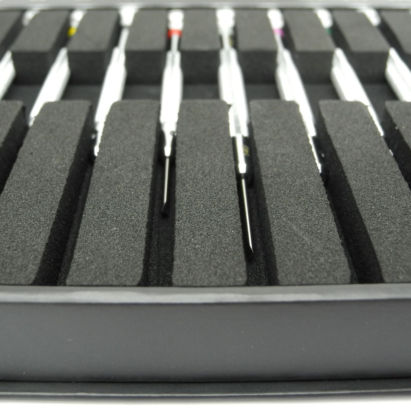BERGEON SCREWDRIVER SET (10) CHROMIUM PLATED (CARDBOARD BOX) - HS30080-AC10