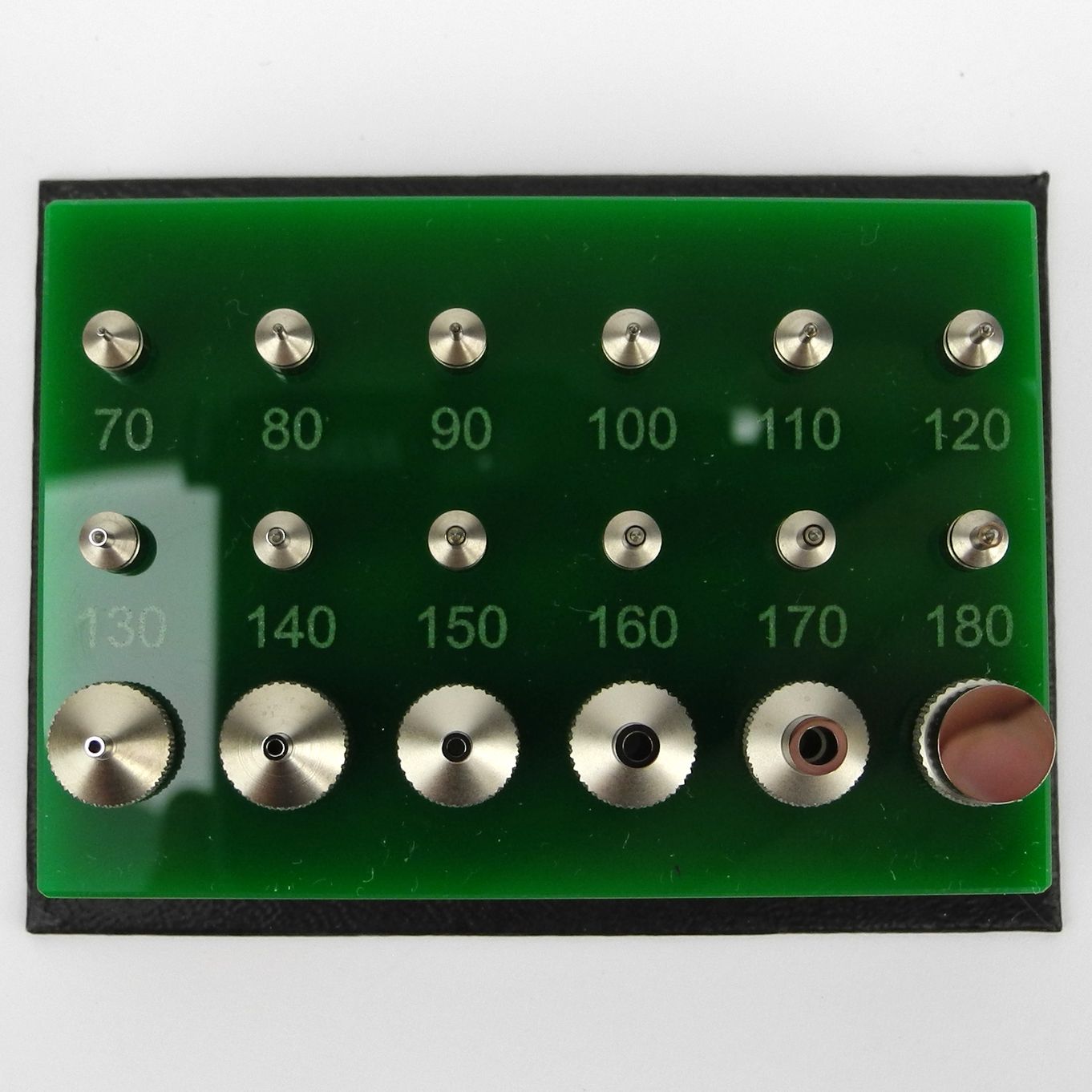 Horia Jewelling Tool Set Of 12 Pushers & 6 Stakes For Ø4.00mm Jewelling Tool - HJ145