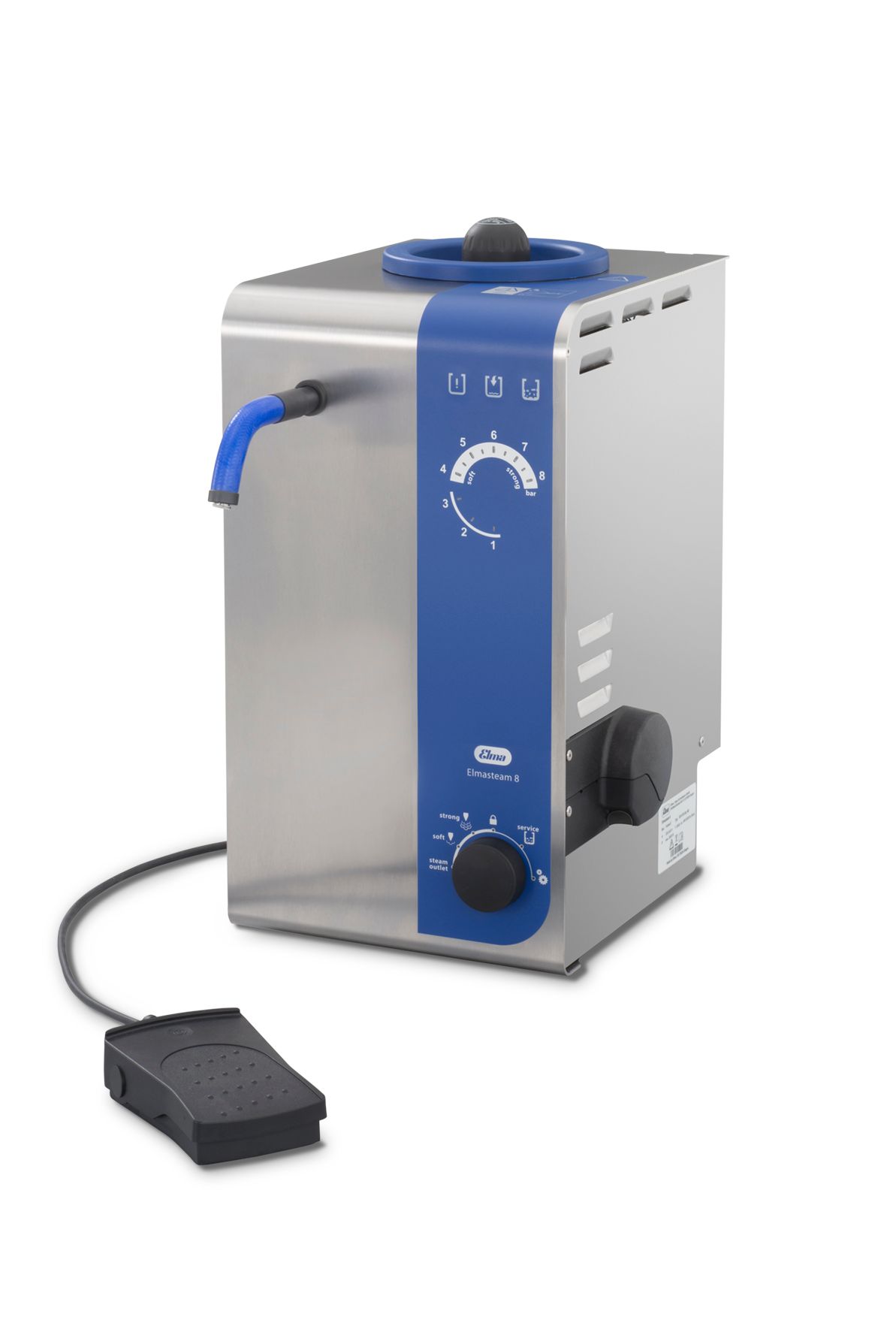 Elmasteam 8 Basic Steam Cleaner With With 1 x Fixed Nozzle & Footswitch - TS3308A