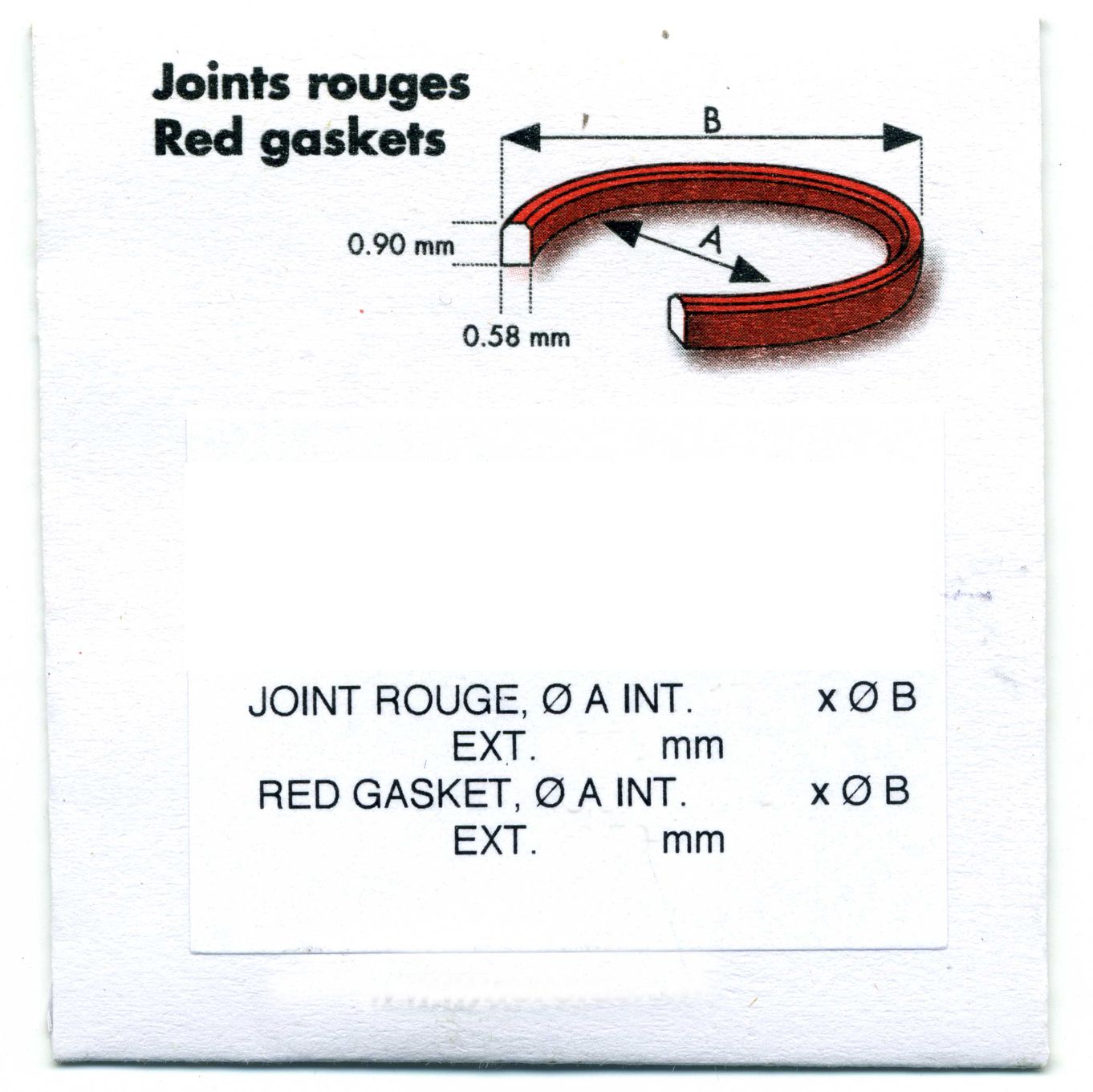 Red Hard Gaskets Iso Swiss MW50