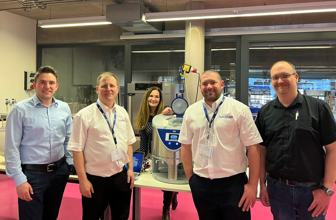 L-R Chris Rosenfelder - Elma, Andrew Willgress - HS Walsh, Heike Hanenberg - Elma, Lee Randall - HS Walsh & Björn Langer - Elma