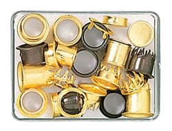 Assortment of Brass Clock Dial Key Hole Collets for Clocks (25 pieces) - CX152