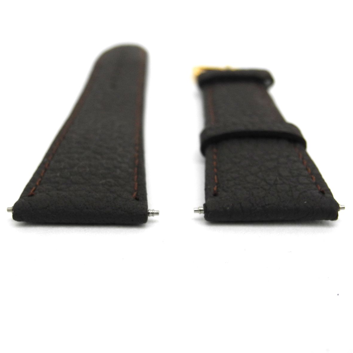 Watch Strap Black Glove Grain 20mm Gilt - B513G