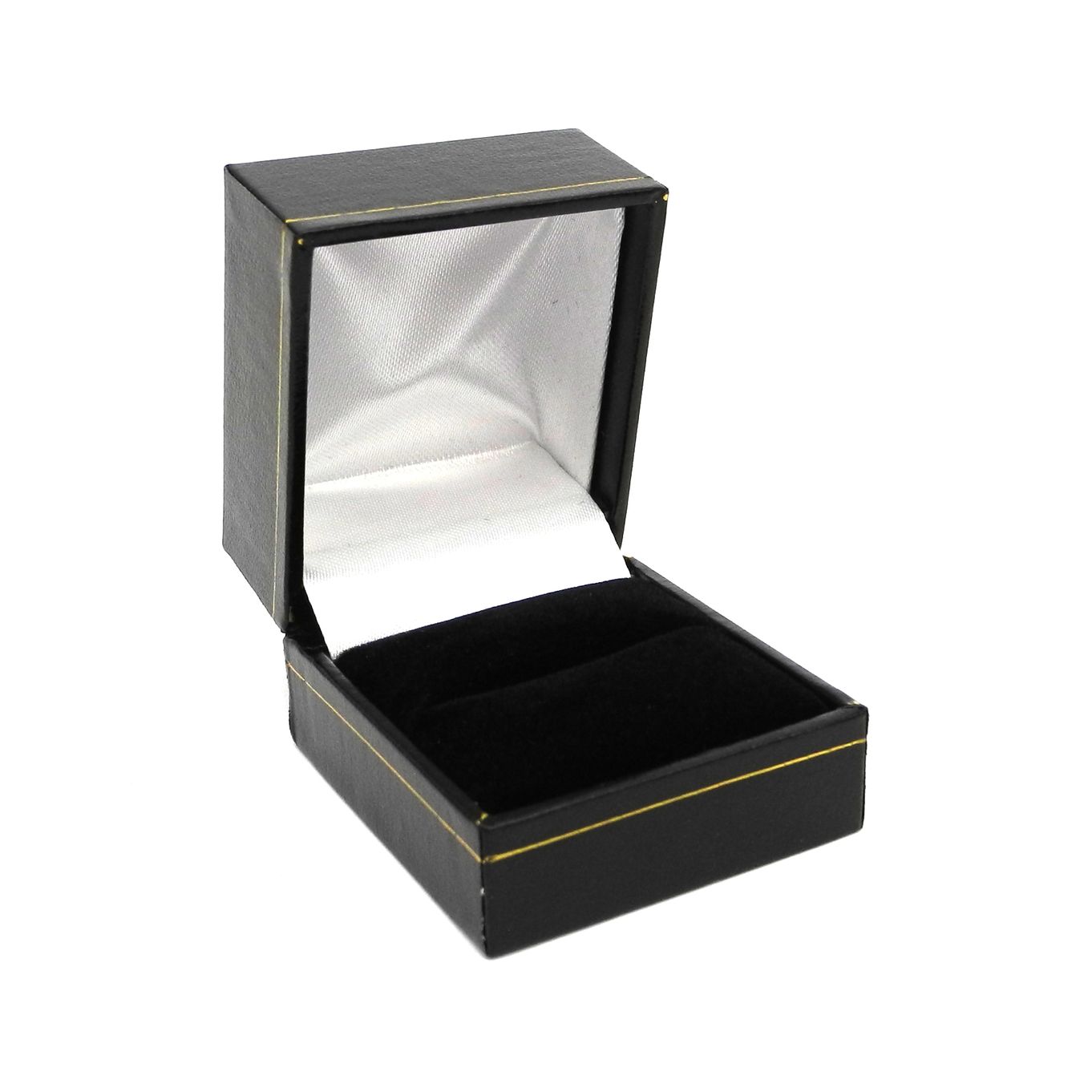 Ring Box (Case) Black 47mm x 53mm x 40mm - SP817