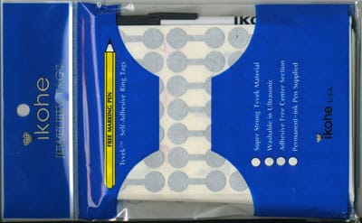 Jewellery Tags Sharkskin Silver (Pack Of 1000) - HL338