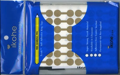 Jewellery Tags Sharkskin Gold (Pack Of 1000) - HL339
