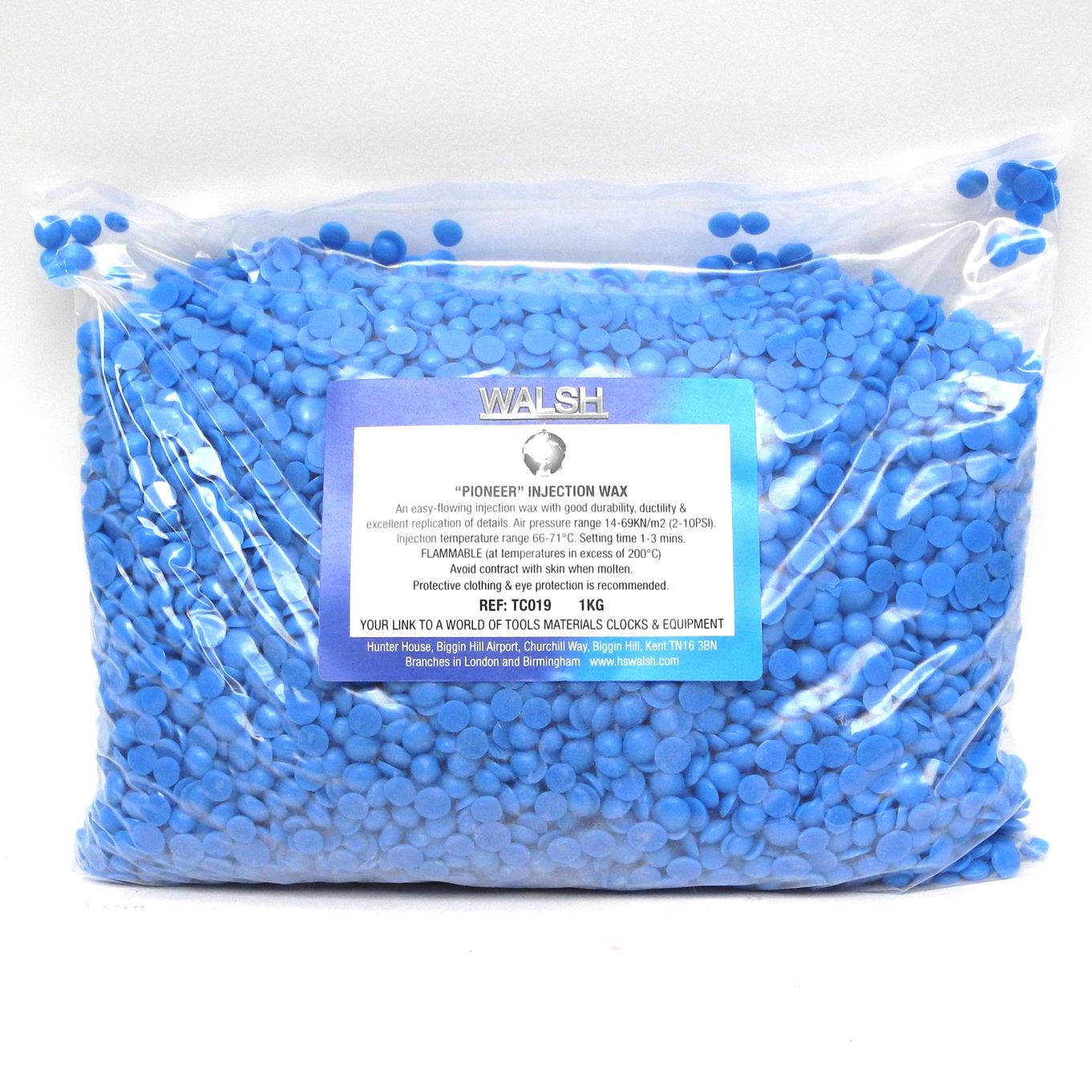 Blue Injection Wax 1Kg - TC019