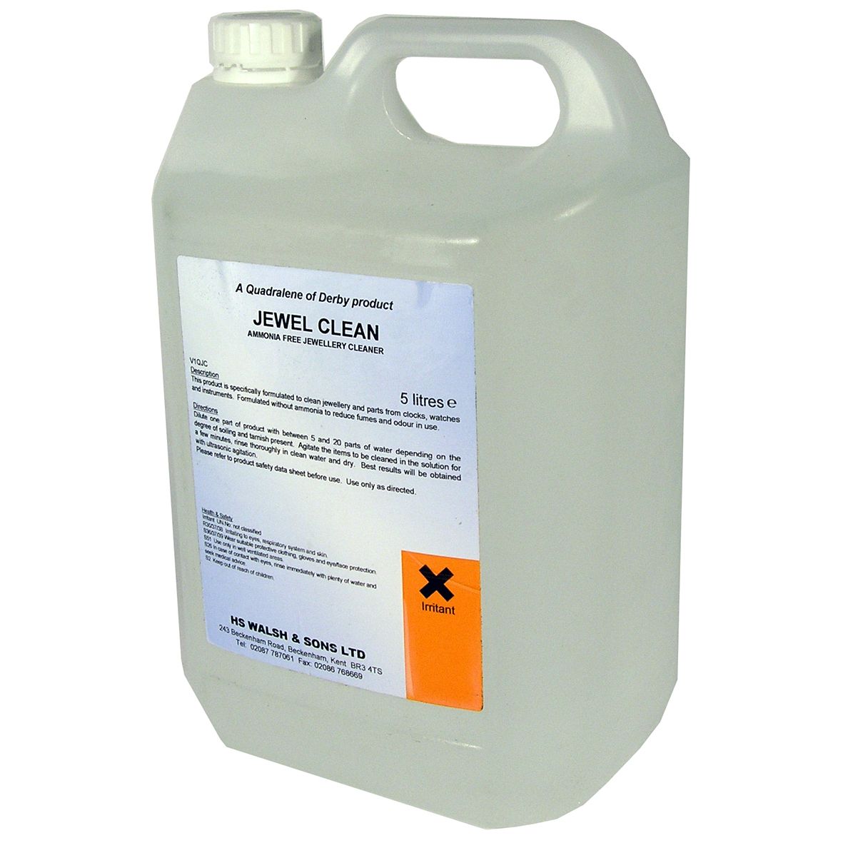 Ultrasonic Cleaner Jewellery Cleaning Fluid Solution (5 litre)
