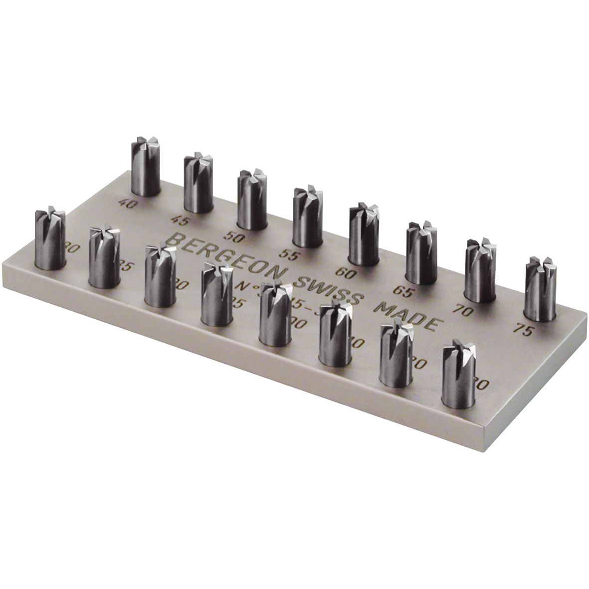 Chronograph Screw Shoulder Cutter Set Of 16 Bergeon 30615-03 - HC30615-03