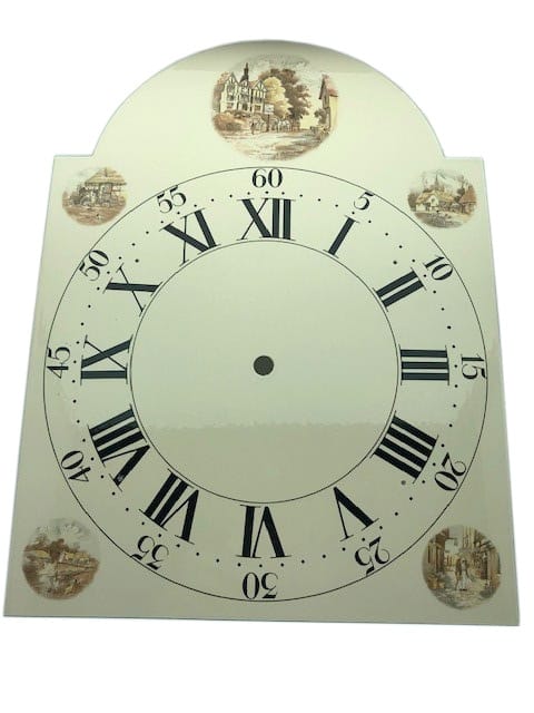 Long Case Break Arch Rustic Clock Dial Roman Numerals Size 280mm x 395mm - CD248