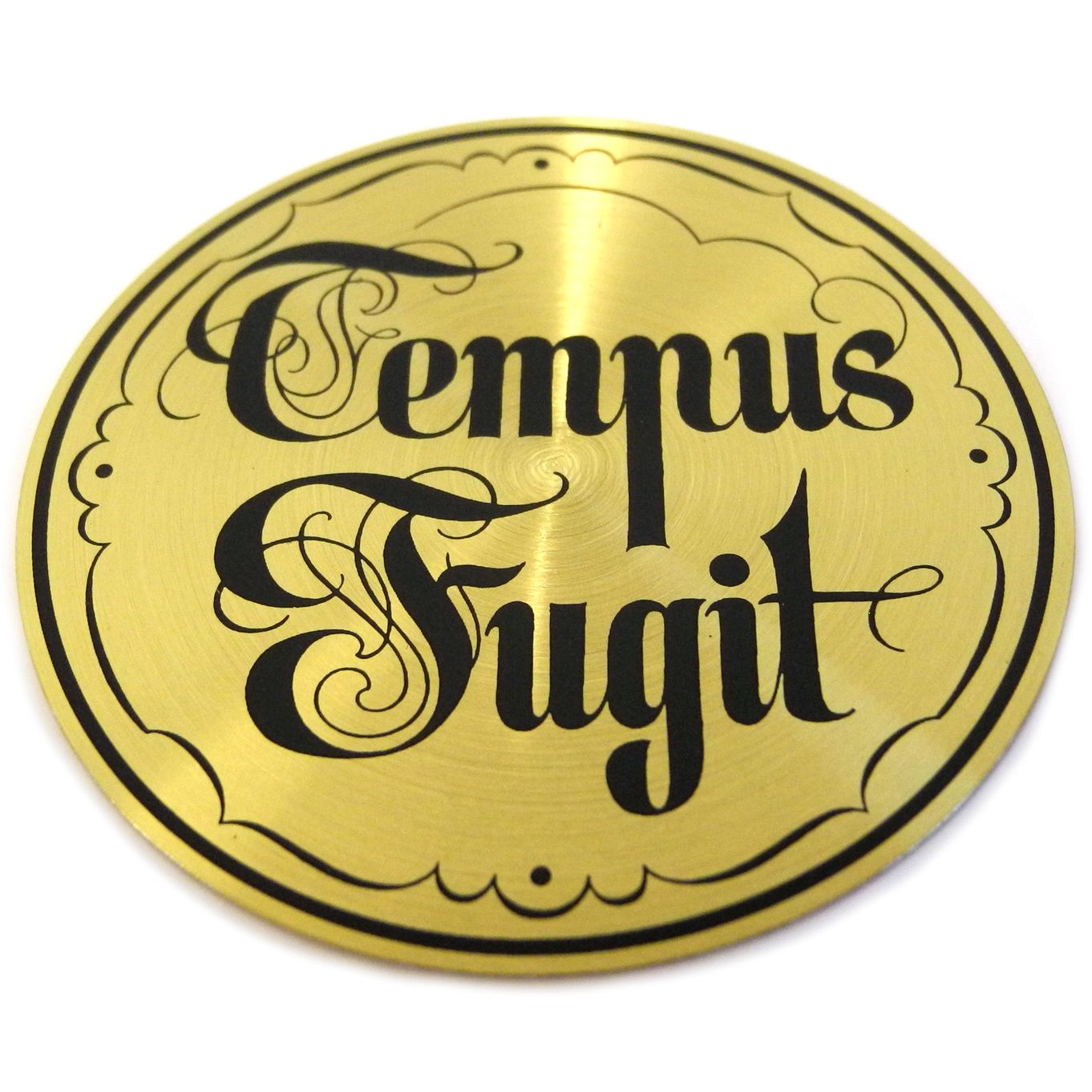 Tempus Fugit, Brass Finish, Diameter 56mm - CD302