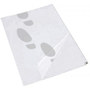 PEEL-OFF CARPETS (WHITE) 114 x 66cm (30 Layers, in a pack of 10 pieces) Bergeon 7241-114-W - HC7241-114-W