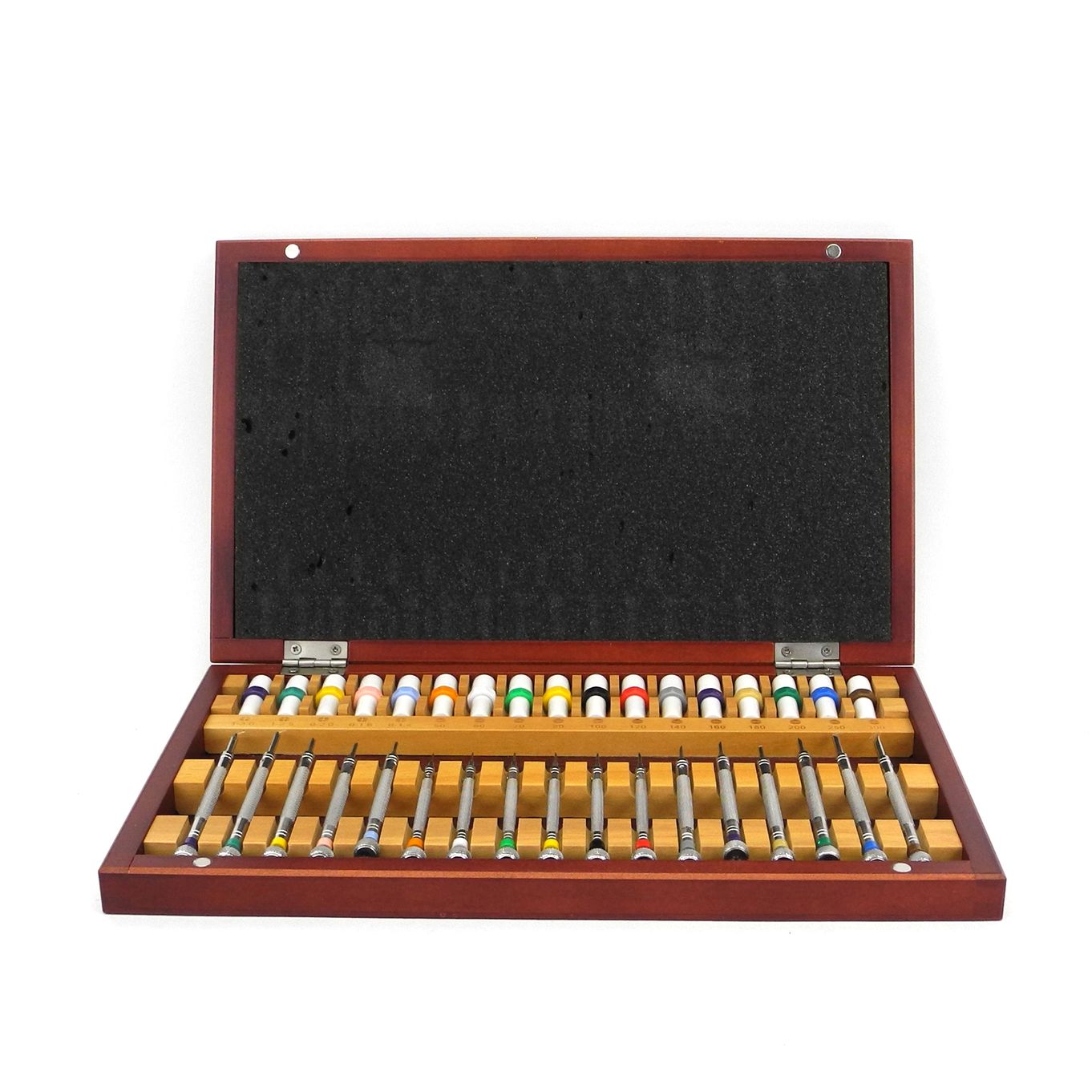 Screwdriver Set Of 17 In Wooden Box With Replacement Heads For Watchmakers ECONOMY - HS3128
