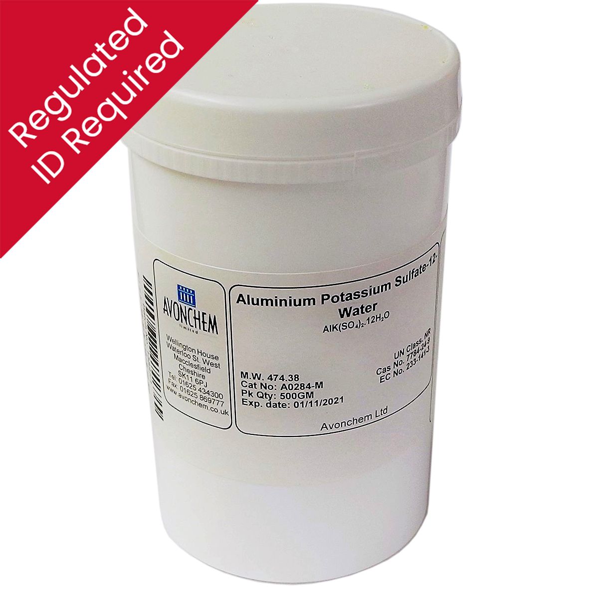 Aluminium Potassium Sulphate 'Alum' (500g) - T19984A