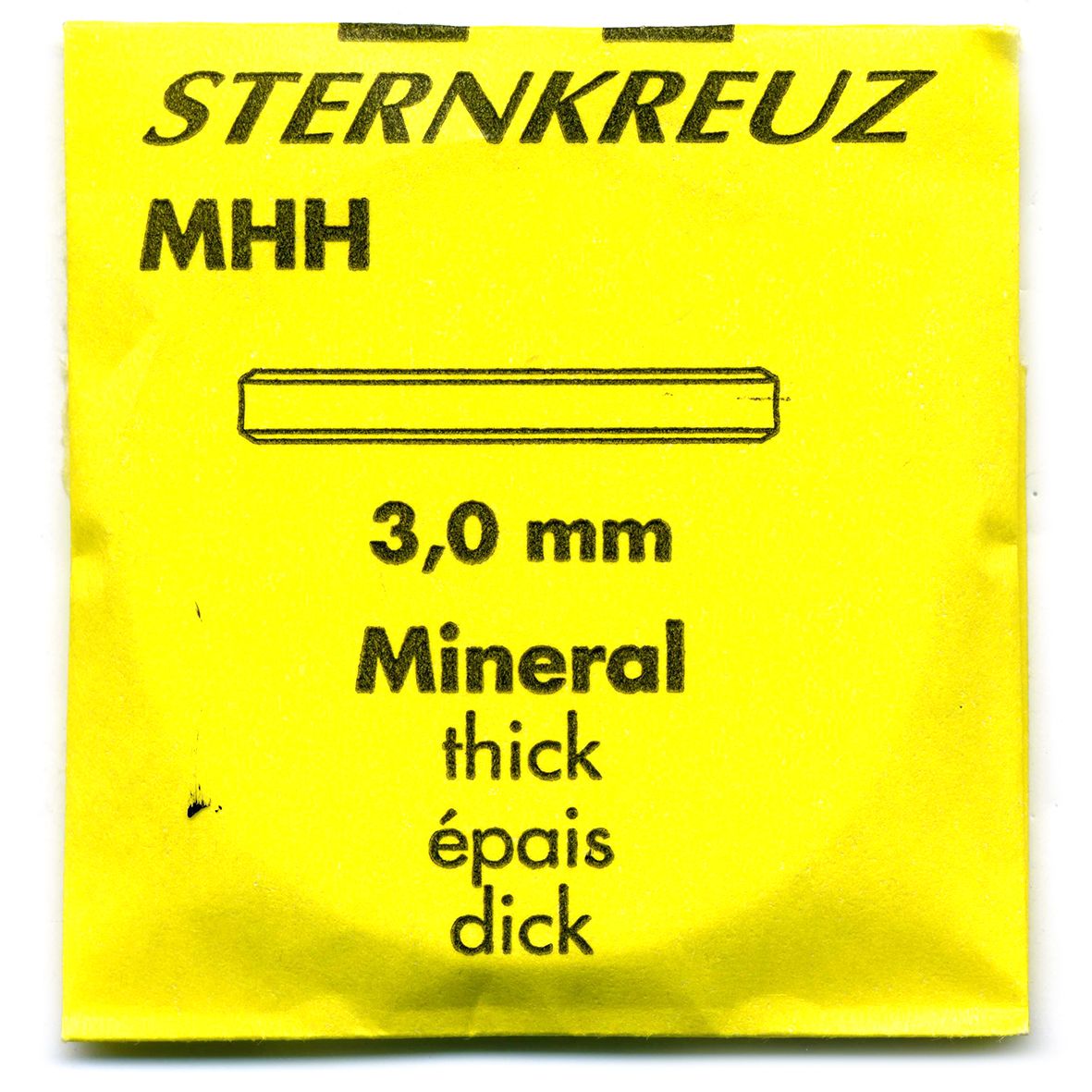 Sternkreuz MHH 3.00mm Thick Flat Mineral Watch Glass Sizes 250-450 - MG3031