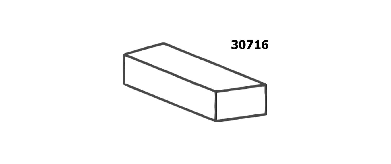 Bergeon Seitz 30716 Entry Pallet Jewel 0.24mm Pack Of 3 - MJ17-Entry-0.24
