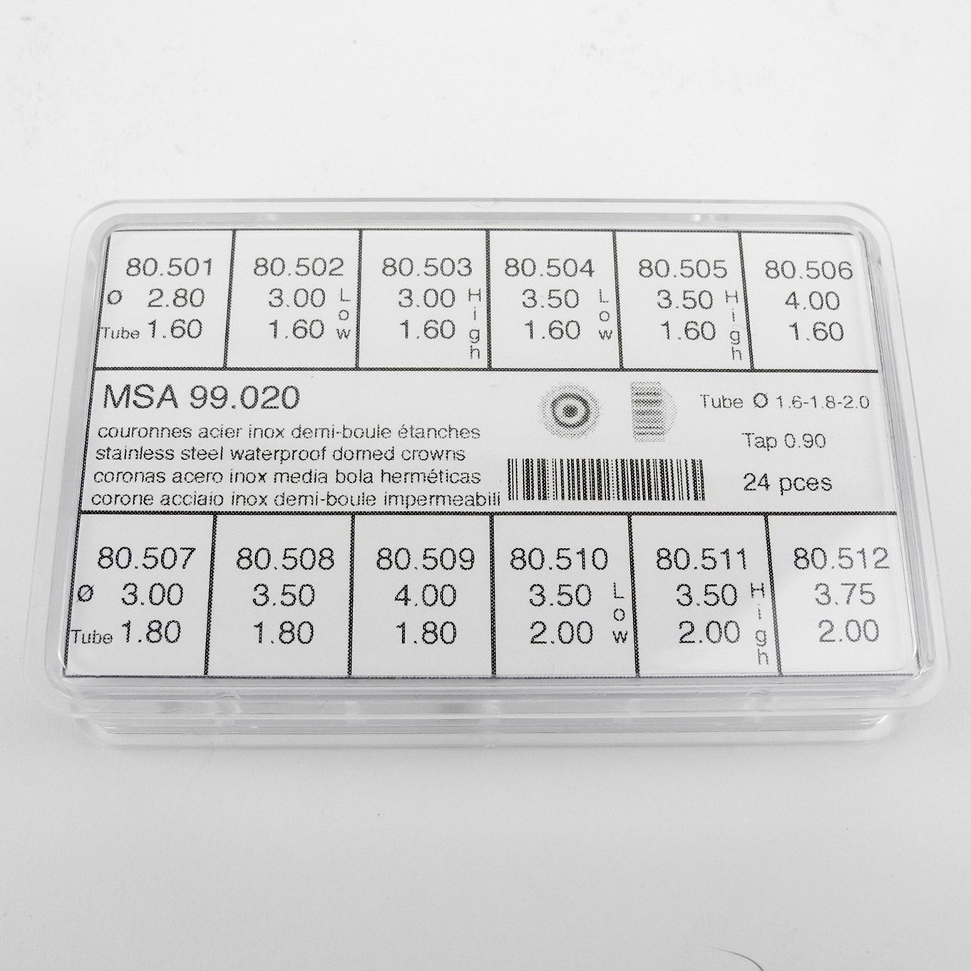 Watch Buttons (Crowns) Waterproof Stainless Steel - MY238