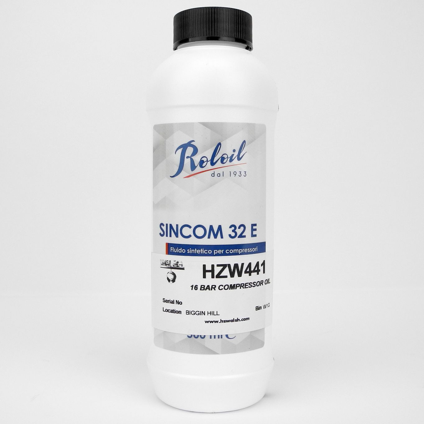 Compressor Oil Lubricant 473ml For HW441 16 Bar Compressor - HZW441