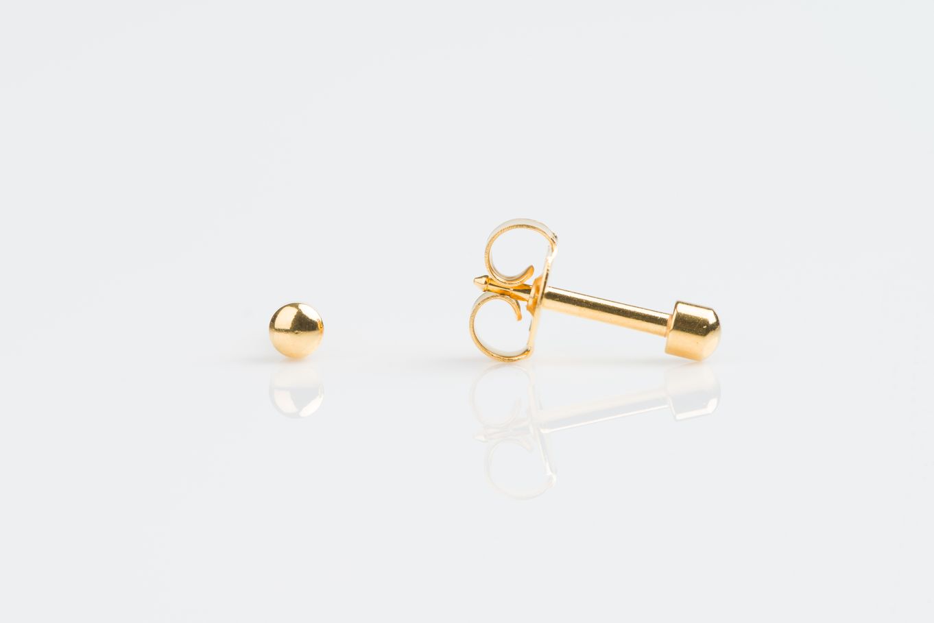 Studex 24ct Gold Plated Mini Ball Studs 2mm - E229
