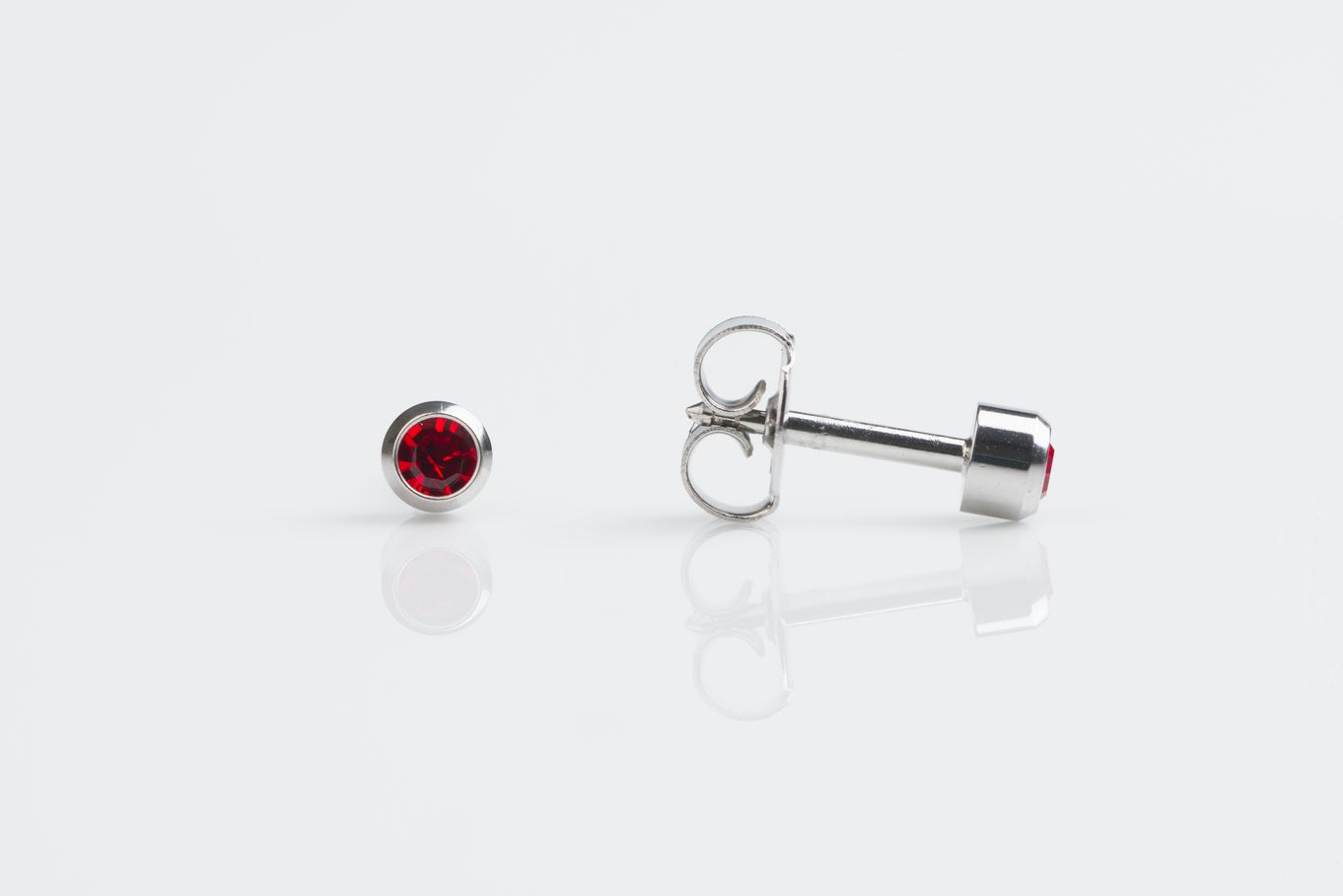 Studex July Ruby Birthstone Studs SS - E17
