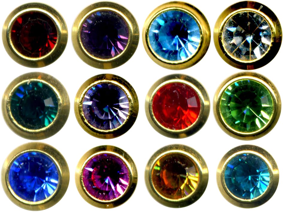 Studex Mini Assorted Birthstones - A Box of 12 Pairs - E235