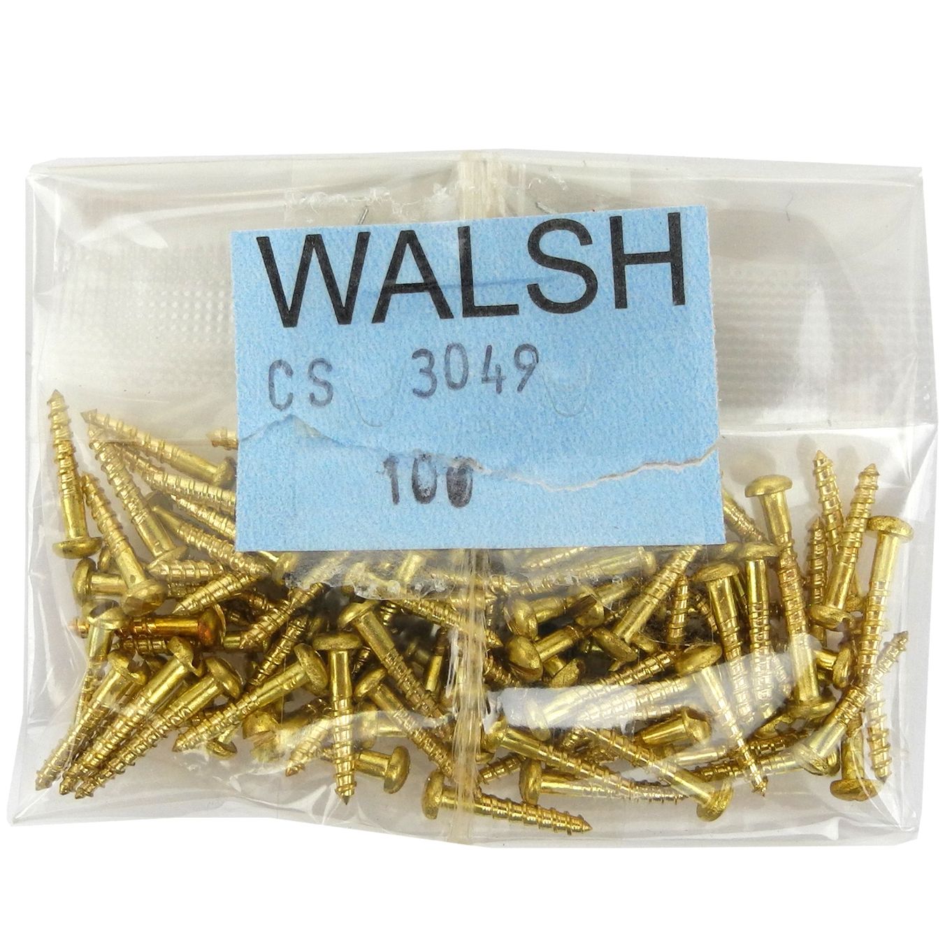 SCREW 6BA 5-16IN. CHEESE BRASS (Pack of 100) - CS3049