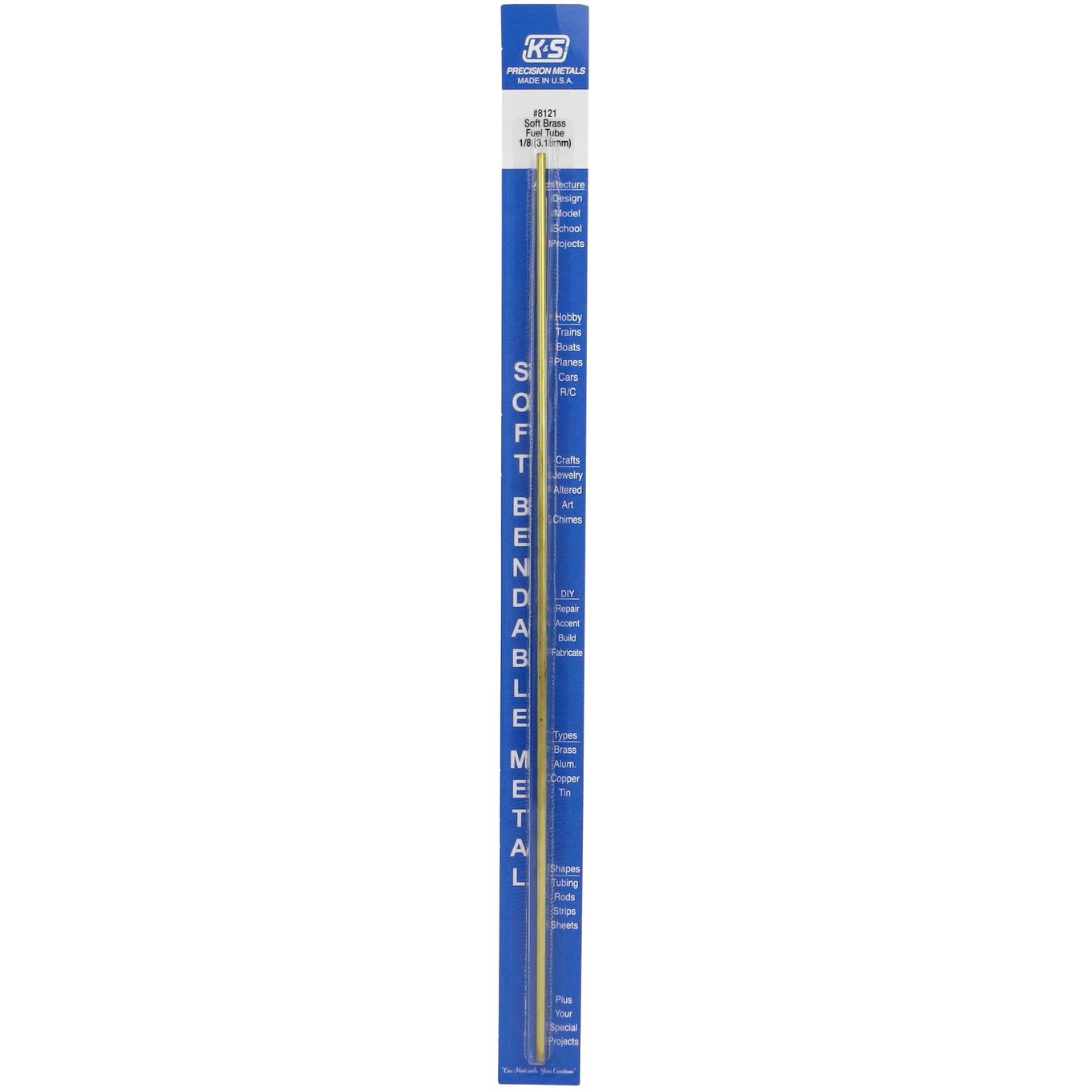 K&S Metals Soft Brass Fuel Tube 1/8
