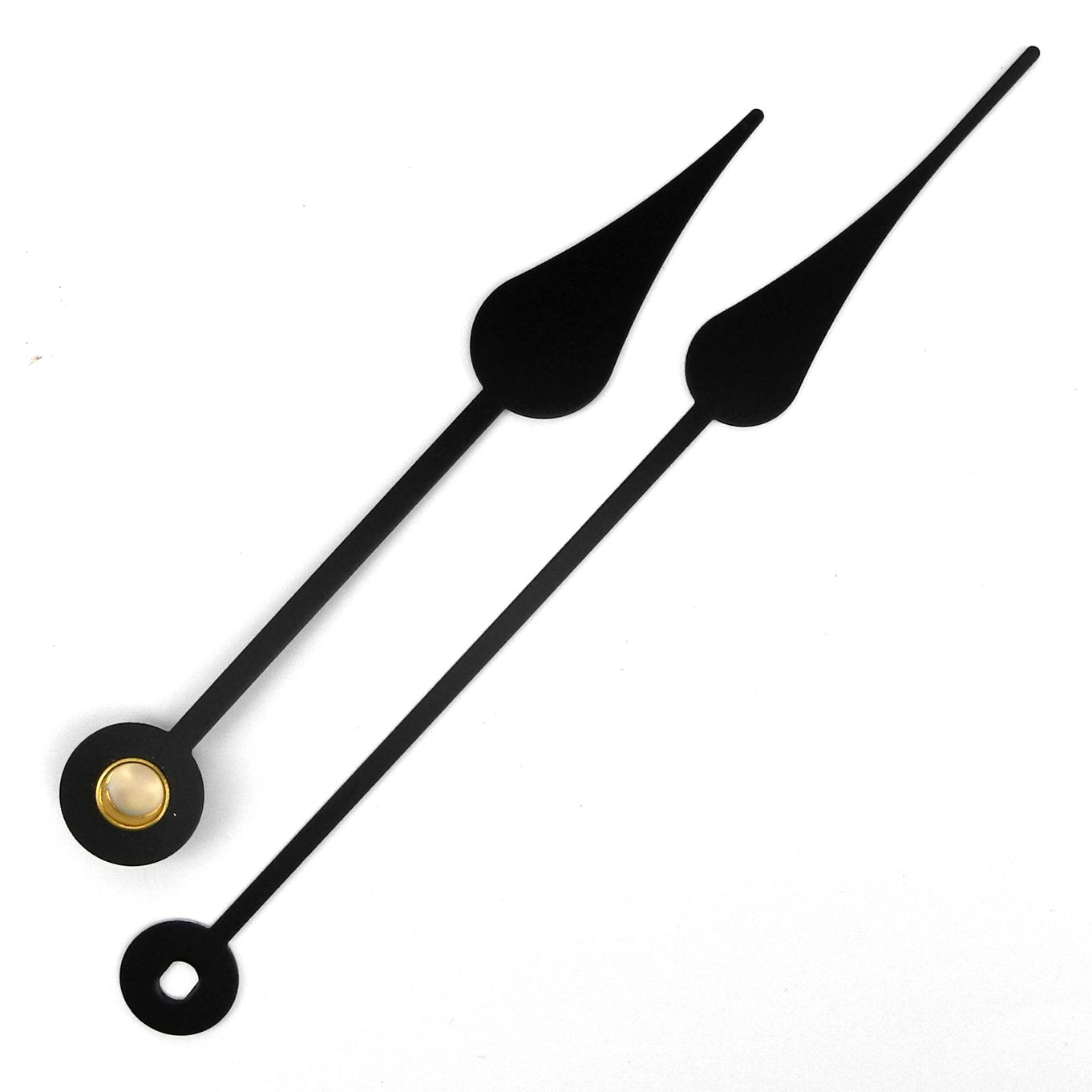 Hands Black Spade Metal (110mm Minute Hour 79mm) Quartz Euro Shaft - CH4110