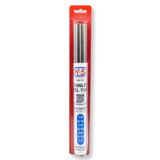 K&S ROUND STAINLESS STEEL TUBING ASSORTMENT (7 PIECES)
