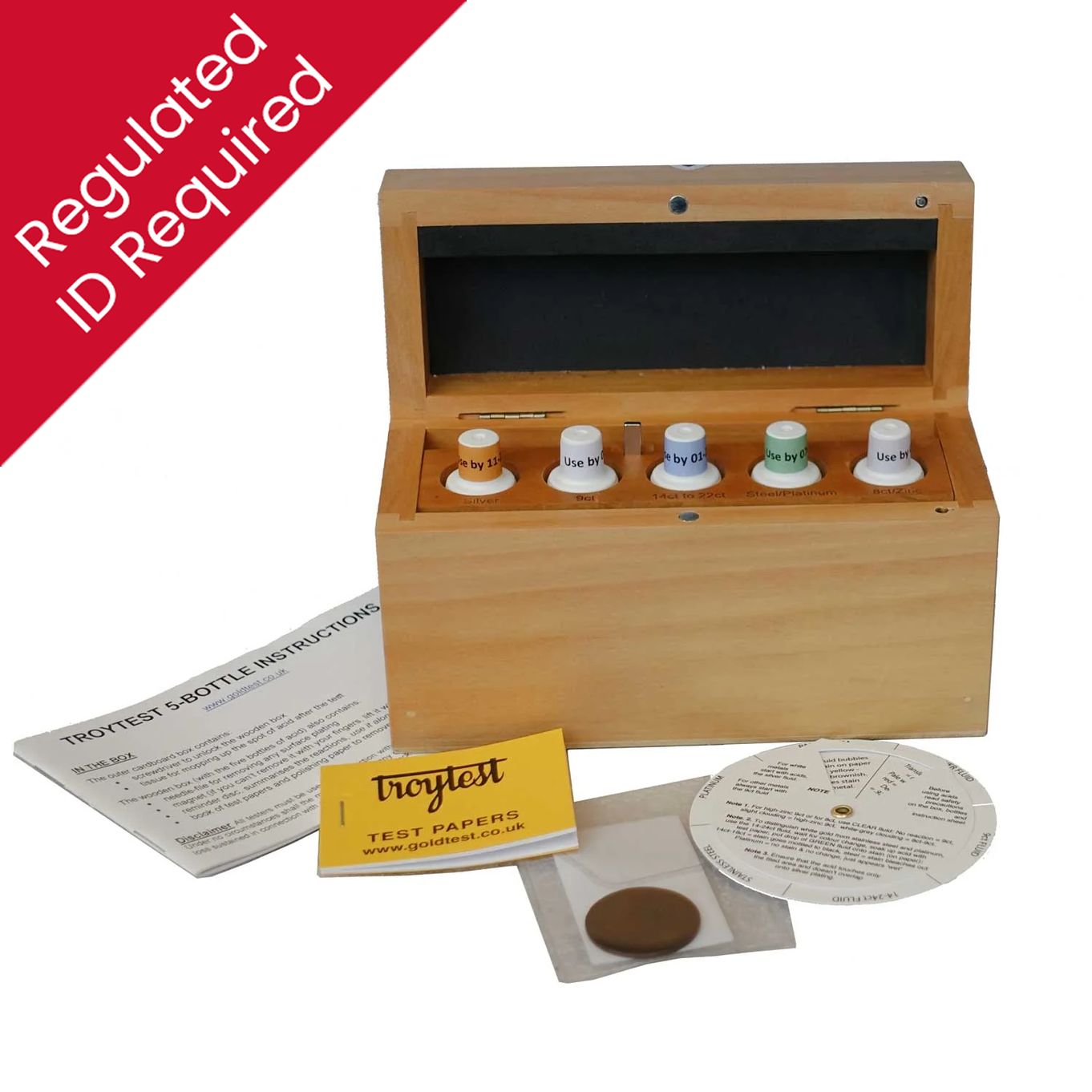 *DGS Troytest Precious Metal Tester 5 Bottle - TT53C