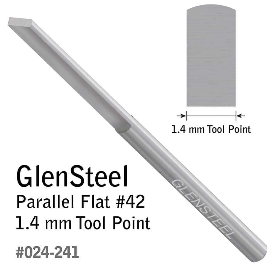 GlenSteel® Parallel Flat Graver - 024-241