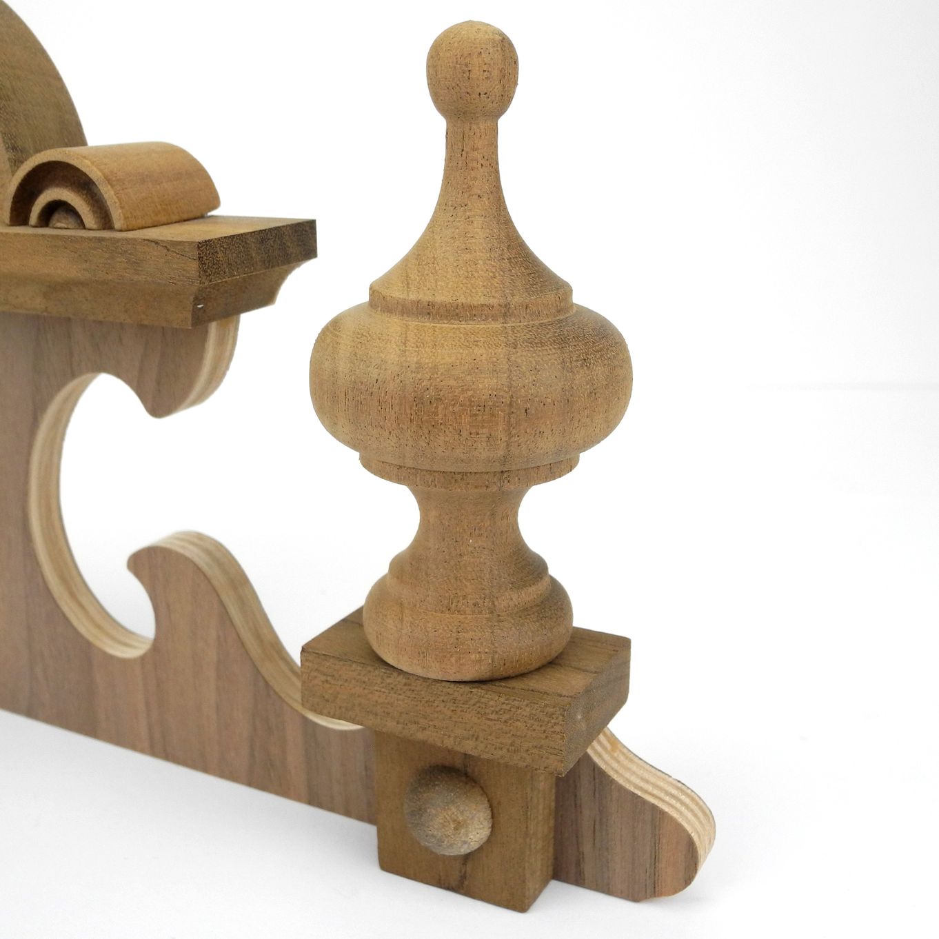 VIENNA REGULATOR CLOCK CASE WOODEN TOP - CV173