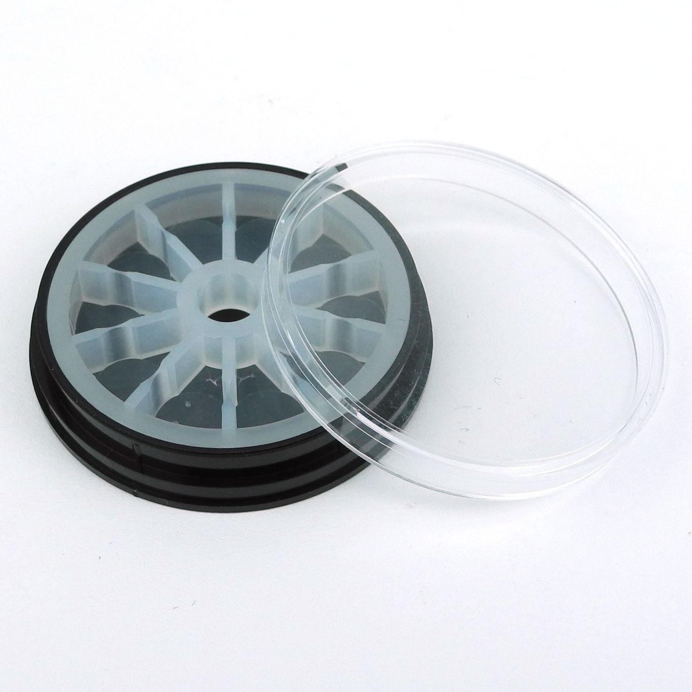 PLASTIC BOX WITH 10 COMPARTMENTS FOR WATCH PARTS Ø35mm - HD17585-35