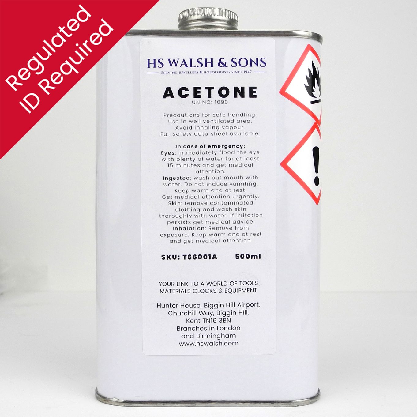 *DGS Acetone (500ml) - T66001A