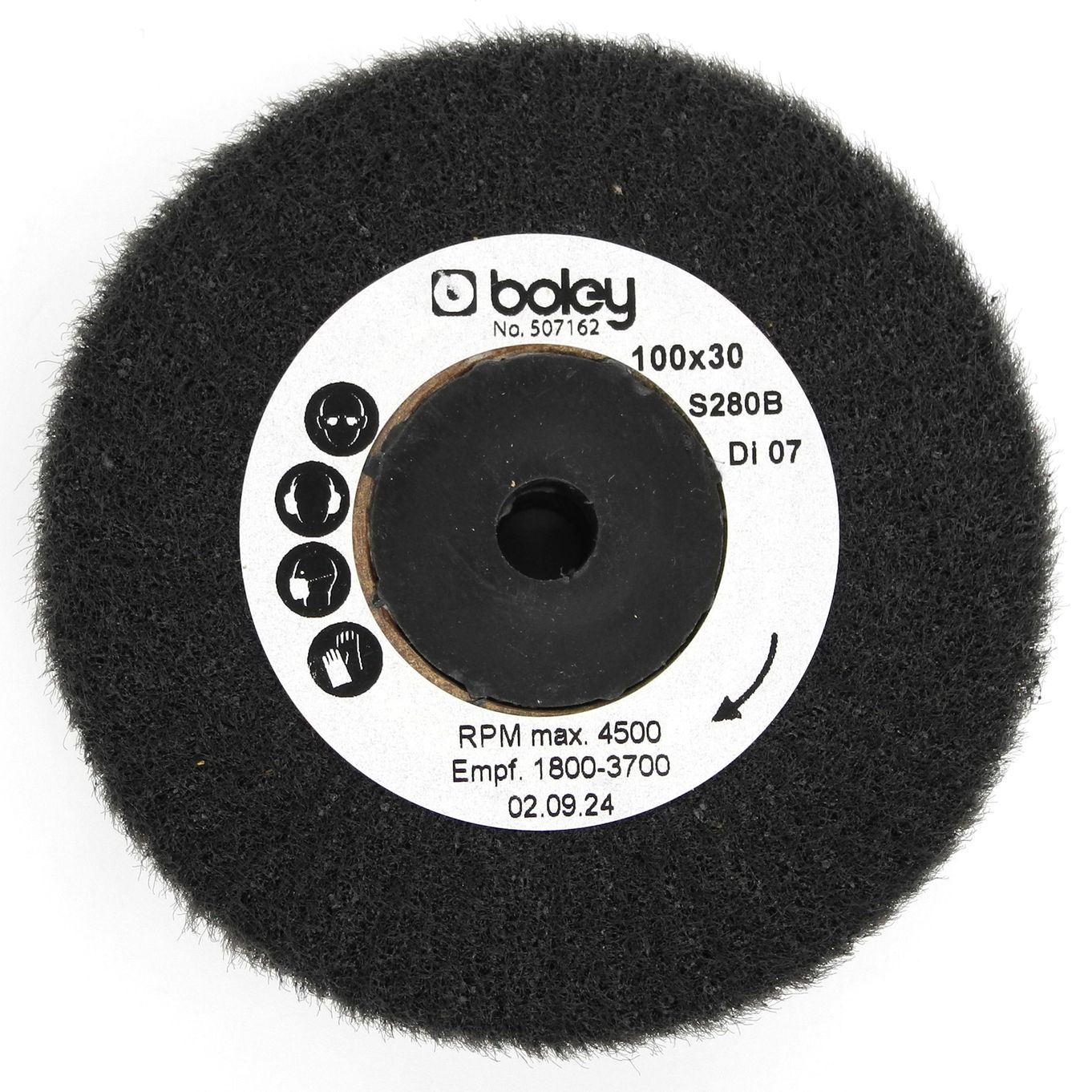 SCOTCHBRITE FINE FLAP WHEEL GRADE 280 (100mm x 30mm) (Grey Silicium-Carbide) - H68280