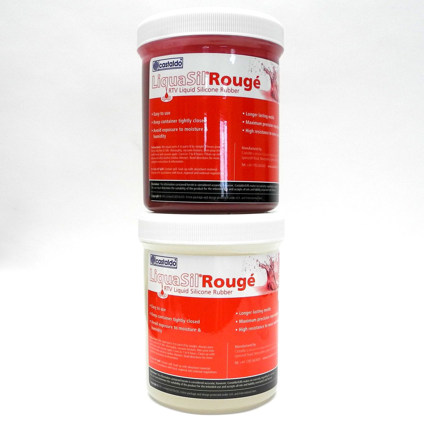 CASTALDO LIQUASIL ROUGE RTV LIQUID SILICONE RUBBER 2KG KIT - TC0944