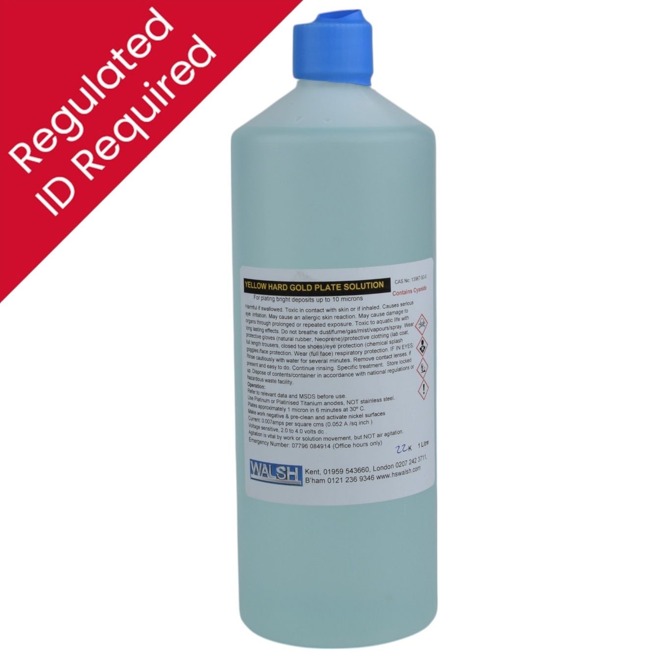 Gold Plating Solution 22ct 1 ltr- TP1323